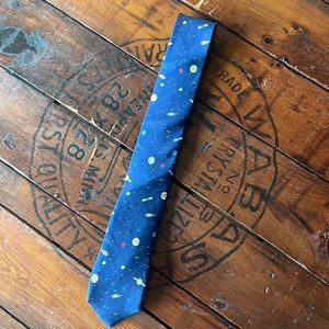 The Silk Tie by J. Crew outer space design‎